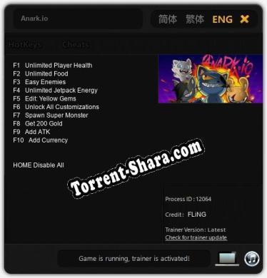 Трейнер для Anark.io [v1.0.3]