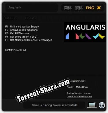 Angularis: ТРЕЙНЕР И ЧИТЫ (V1.0.64)