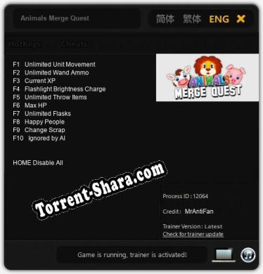 Animals Merge Quest: ТРЕЙНЕР И ЧИТЫ (V1.0.58)