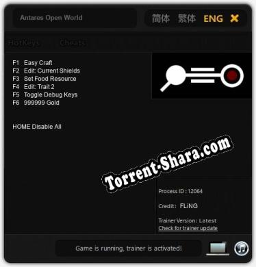 Antares Open World: Читы, Трейнер +6 [FLiNG]
