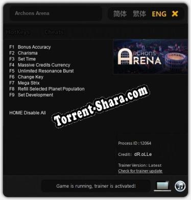 Archons Arena: Читы, Трейнер +9 [dR.oLLe]