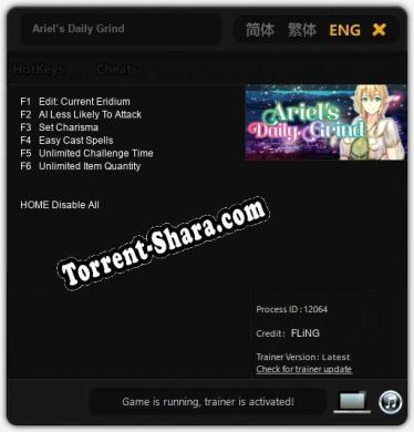 Ariel’s Daily Grind: Читы, Трейнер +6 [FLiNG]
