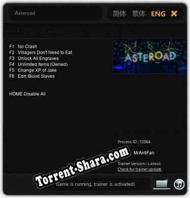 Asteroad: ТРЕЙНЕР И ЧИТЫ (V1.0.31)