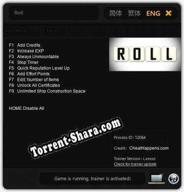 Roll: ТРЕЙНЕР И ЧИТЫ (V1.0.35)