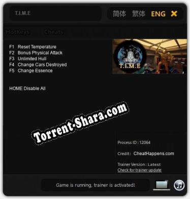 T.I.M.E: ТРЕЙНЕР И ЧИТЫ (V1.0.47)