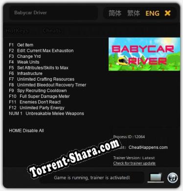 Babycar Driver: ТРЕЙНЕР И ЧИТЫ (V1.0.52)