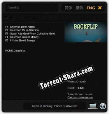 Backflip: ТРЕЙНЕР И ЧИТЫ (V1.0.30)