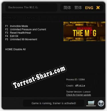 Backrooms The M.E.G.: ТРЕЙНЕР И ЧИТЫ (V1.0.27)