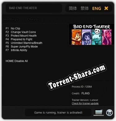 BAD END THEATER: ТРЕЙНЕР И ЧИТЫ (V1.0.17)