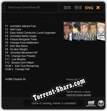 Bad Guys Good Boys BL: Читы, Трейнер +14 [FLiNG]