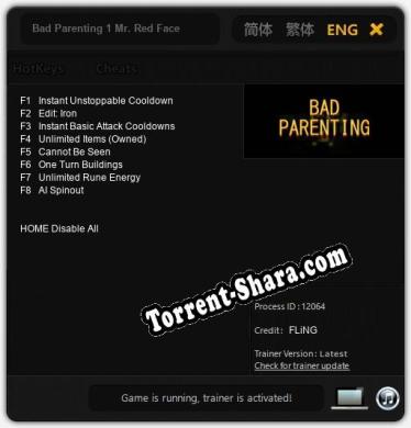 Трейнер для Bad Parenting 1 Mr. Red Face [v1.0.9]