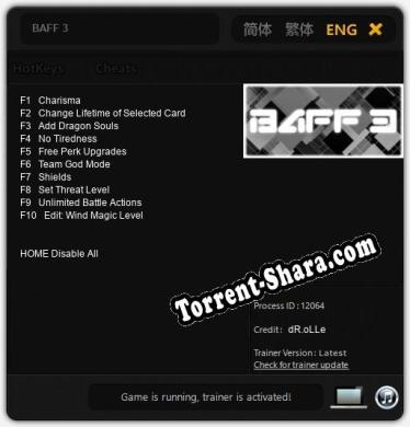 BAFF 3: Трейнер +10 [v1.2]
