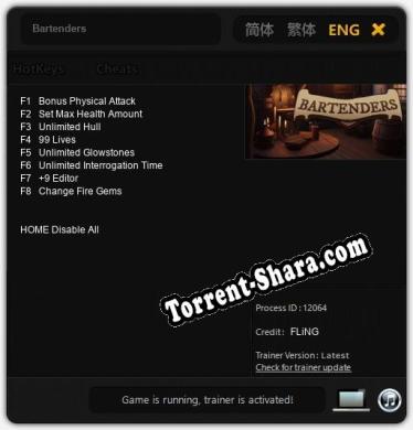 Bartenders: ТРЕЙНЕР И ЧИТЫ (V1.0.44)