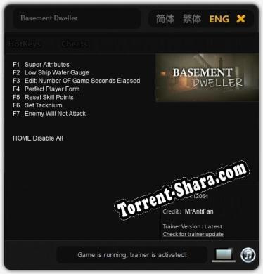 Basement Dweller: Трейнер +7 [v1.6]