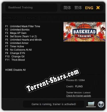 Baskhead Training: ТРЕЙНЕР И ЧИТЫ (V1.0.10)