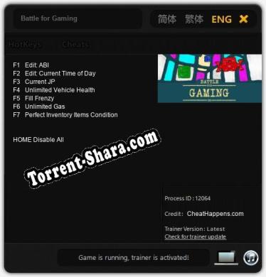 Battle for Gaming: ТРЕЙНЕР И ЧИТЫ (V1.0.48)
