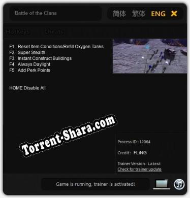 Battle of the Clans: ТРЕЙНЕР И ЧИТЫ (V1.0.66)
