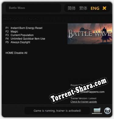 Battle Wave: Читы, Трейнер +5 [CheatHappens.com]