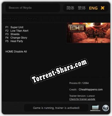 Beacon of Neyda: Трейнер +5 [v1.2]