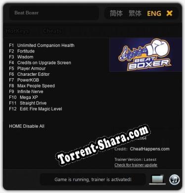 Трейнер для Beat Boxer [v1.0.4]