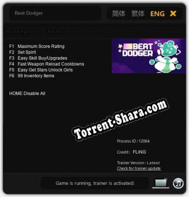 Beat Dodger: Читы, Трейнер +6 [FLiNG]