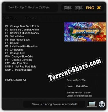 Beat Em Up Collection (QUByte Classics): Трейнер +14 [v1.4]