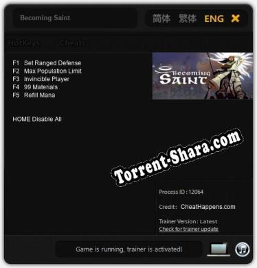 Becoming Saint: ТРЕЙНЕР И ЧИТЫ (V1.0.88)