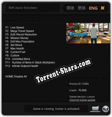 Beff Jezos Simulator: Трейнер +12 [v1.9]