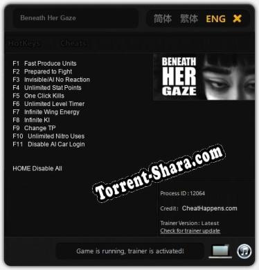 Трейнер для Beneath Her Gaze [v1.0.5]