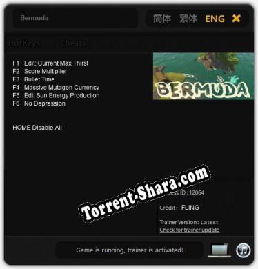 Bermuda: Трейнер +6 [v1.3]