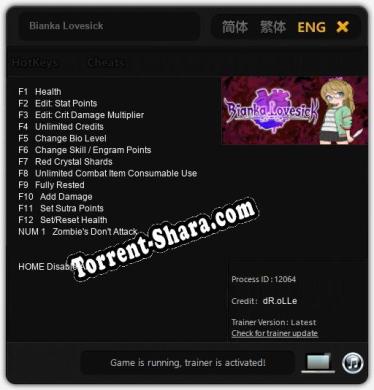 Bianka Lovesick: ТРЕЙНЕР И ЧИТЫ (V1.0.81)