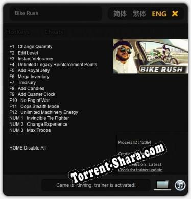 Bike Rush: Трейнер +15 [v1.5]