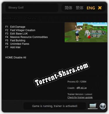Binary Golf: Трейнер +7 [v1.5]