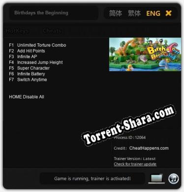 Birthdays the Beginning: Трейнер +7 [v1.4]