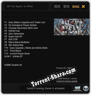 Трейнер для Bit The Apple, So What [v1.0.4]