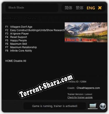 Black Blade: Читы, Трейнер +8 [CheatHappens.com]