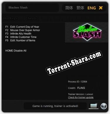 Blacken Slash: Читы, Трейнер +5 [FLiNG]