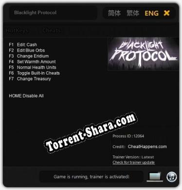 Blacklight Protocol: Читы, Трейнер +7 [CheatHappens.com]
