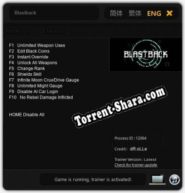 Blastback: ТРЕЙНЕР И ЧИТЫ (V1.0.57)