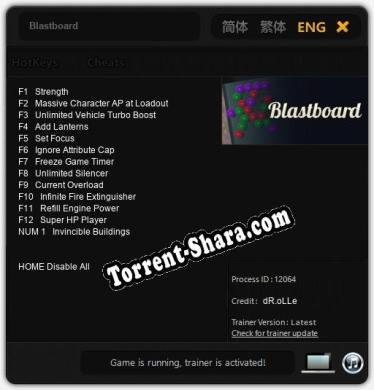 Blastboard: Трейнер +13 [v1.1]