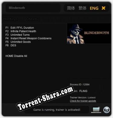 Blindernoth: Трейнер +6 [v1.6]