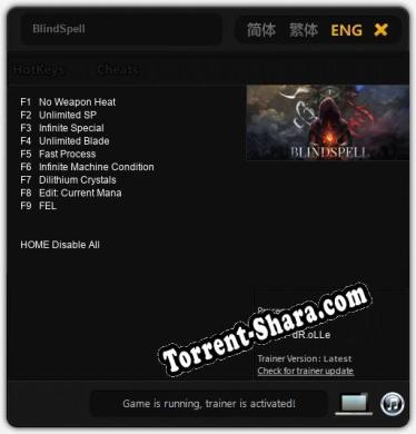 BlindSpell: Трейнер +9 [v1.5]