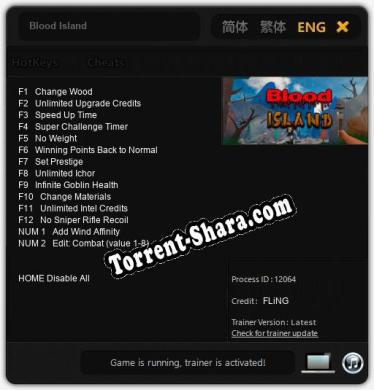 Blood Island: Читы, Трейнер +14 [FLiNG]