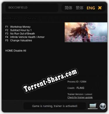 BOCCHIFIELD: Читы, Трейнер +5 [FLiNG]