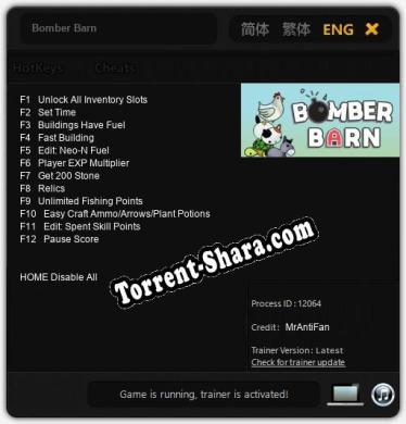 Bomber Barn: Читы, Трейнер +12 [MrAntiFan]