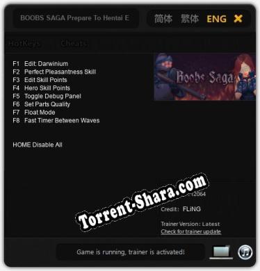 Трейнер для BOOBS SAGA Prepare To Hentai Edition [v1.0.8]