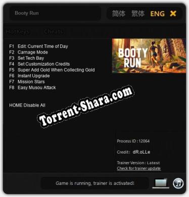 Booty Run: ТРЕЙНЕР И ЧИТЫ (V1.0.33)