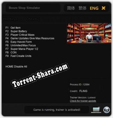 Booze Shop Simulator: Читы, Трейнер +9 [FLiNG]