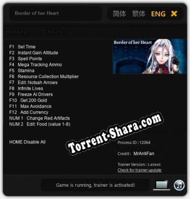 Border of her Heart: Трейнер +14 [v1.1]