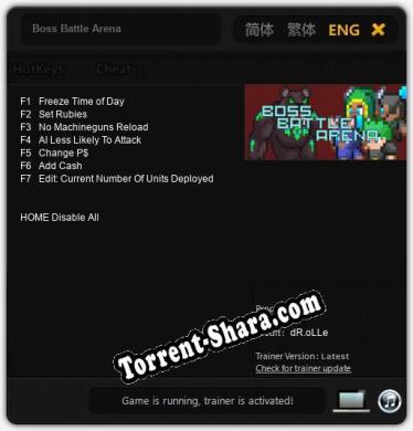 Boss Battle Arena: ТРЕЙНЕР И ЧИТЫ (V1.0.69)